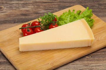 Italian traditional parmesan cheese triangle