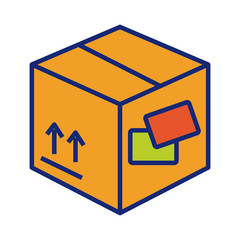 box carton packing postal service line and fill style