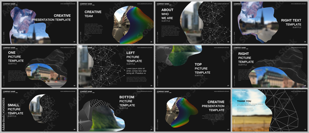 Canvas Prints presentation design vector templates, multipurpose template for presentation slide, flyer, brochure 