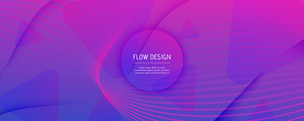 Pink Fluid Stripes. Creative Elements. Abstract 