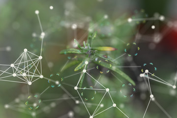 Green technology conceptual design connection.