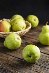 Sweet green pears