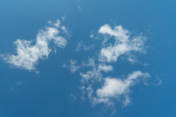 Fototapeta na wymiar Blue sky texture with white clouds