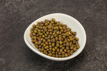 Vegetarian cuisine - dry green lentil