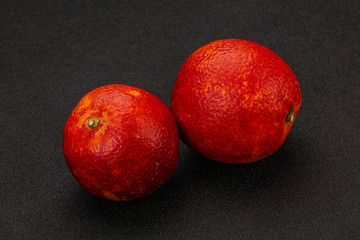 Red sweet orange over background