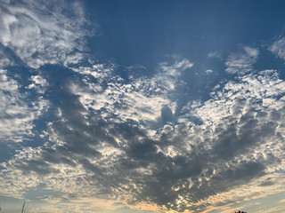 Clouds in the blue sky stock photos