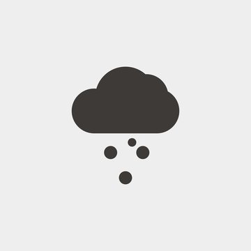 hail weather icon vector illustration and symbol for website and graphic design