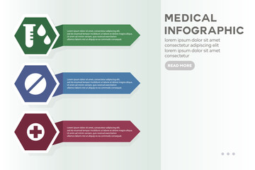 Medical infographic, icon vector illustration