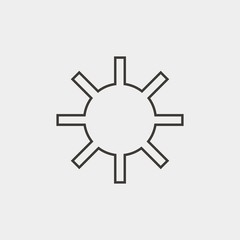 sunset icon vector illustration and symbol for website and graphic design