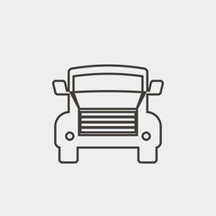 truck icon vector illustration and symbol for website and graphic design