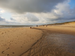 Strandspaziergang im Herbst