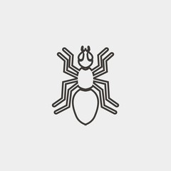 ant insect icon vector illustration and symbol for website and graphic design