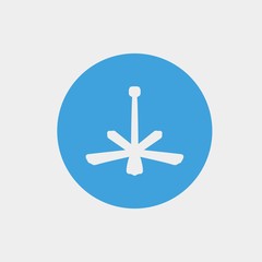 Fototapeta premium ceiling fan icon vector illustration and symbol for website and graphic design