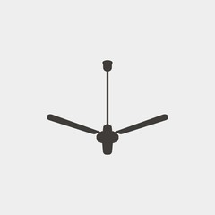 ceiling fan icon vector illustration and symbol for website and graphic design