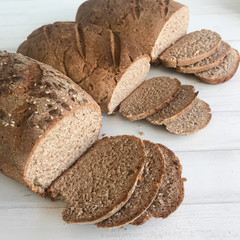 Homemade bread with seeds