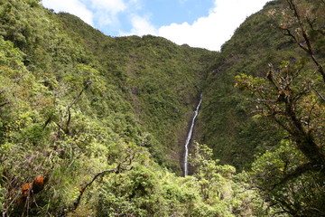 L'ile de La R&eacute;union dans l'oc&eacute;an Indien, France.