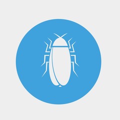 cockroach icon vector illustration and symbol for website and graphic design