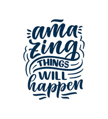 Fototapeta premium Funny hand drawn lettering quote. Cool phrase for print and poster design. Inspirational feminism slogan. Greeting card template. Vector