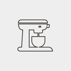 kitchen mixer icon vector illustration and symbol for website and graphic design