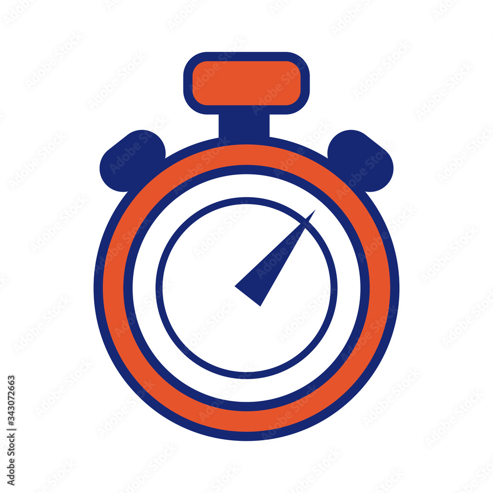 Poster timer chronometer counter line and fill style