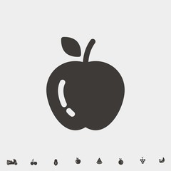 apple icon vector illustration and symbol for website and graphic design