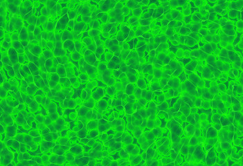 many mixed green bio cells