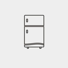fridge icon vector illustration and symbol for website and graphic design