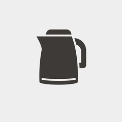 kettle icon vector illustration and symbol for website and graphic design
