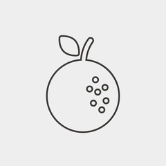 orange icon vector illustration and symbol for website and graphic design