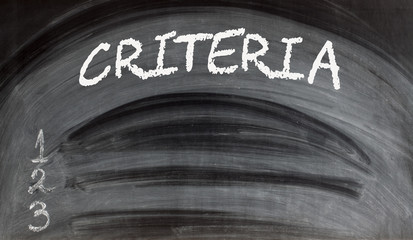 Criteria Blank List