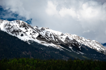 Fototapeta premium Snowy Mountains in Austria 