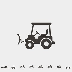 snow blower icon vector illustration and symbol for website and graphic design