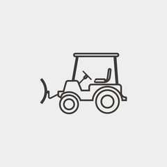 snow blower icon vector illustration and symbol for website and graphic design