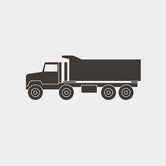 truck icon vector illustration and symbol for website and graphic design