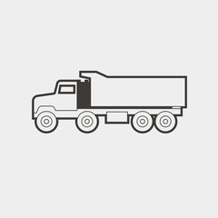 truck icon vector illustration and symbol for website and graphic design