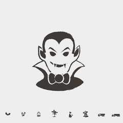 vampire icon vector illustration and symbol for website and graphic design