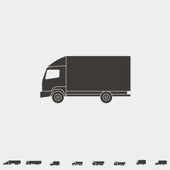 van icon vector illustration and symbol for website and graphic design