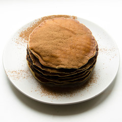 Banana pancakes with cinnamon and vanilla