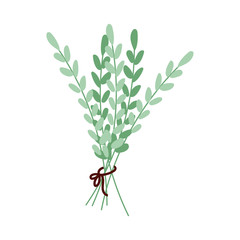 leafs plants hand draw style