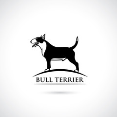 Bull Terrier dog - vector illustration
