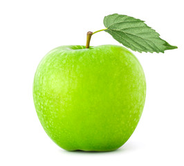 green apple isolate on white background