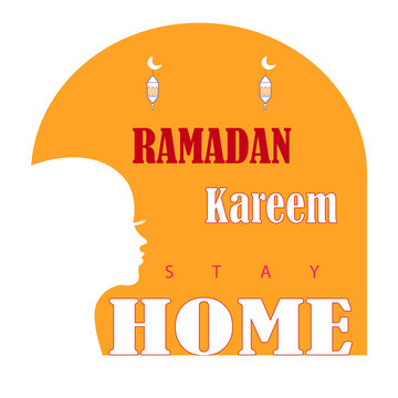  Stay Home, Stay Safe Logo For Self-quarantine And Physical Distancing In The Holy Month Of Ramadan 