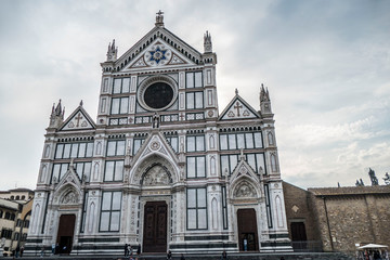Fototapeta na wymiar The Basilica of Santa Croce in Florence