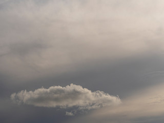 White cloud image with dark clouds © Remei