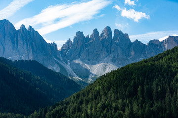 Dolomites Mounrains in Val di Funes, Italy