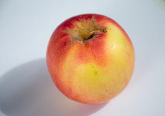 red apple on a white background
