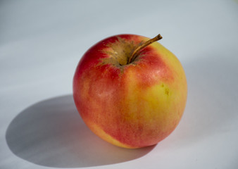 red apple on a white background