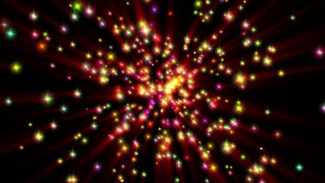 stars particle color explosion ray