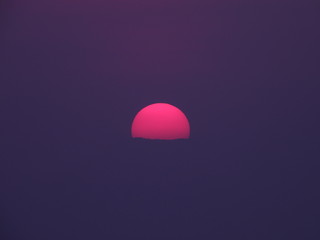 Sunset seen through the enchanting Nilgiri Mountains of Western Ghats