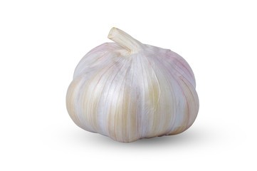 garlic isolated on white background include clipping path desing